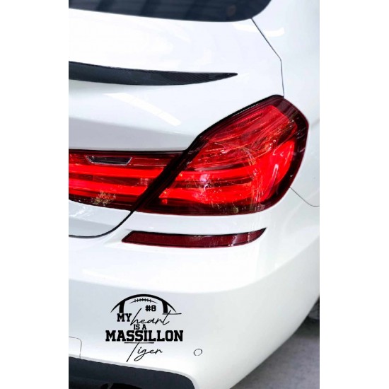 my heart is a massillon tiger decal